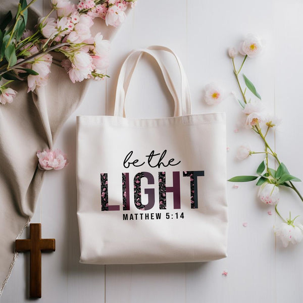 Be The Light Scripture - Tote Bag