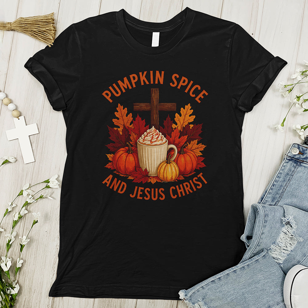 Pumpkin Spice and Jesus Christ Tee