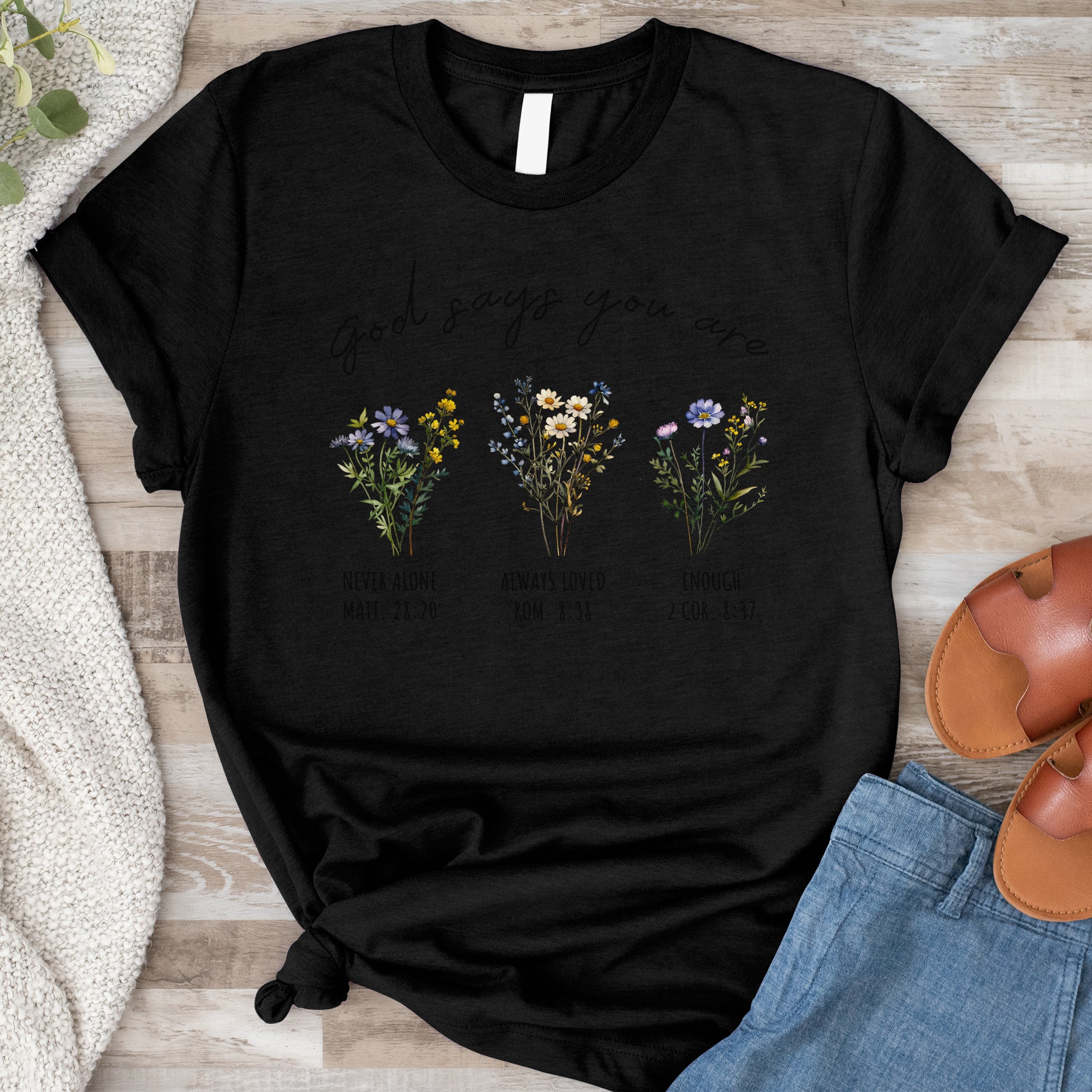 God Says You Are Tee - Heather Indigo