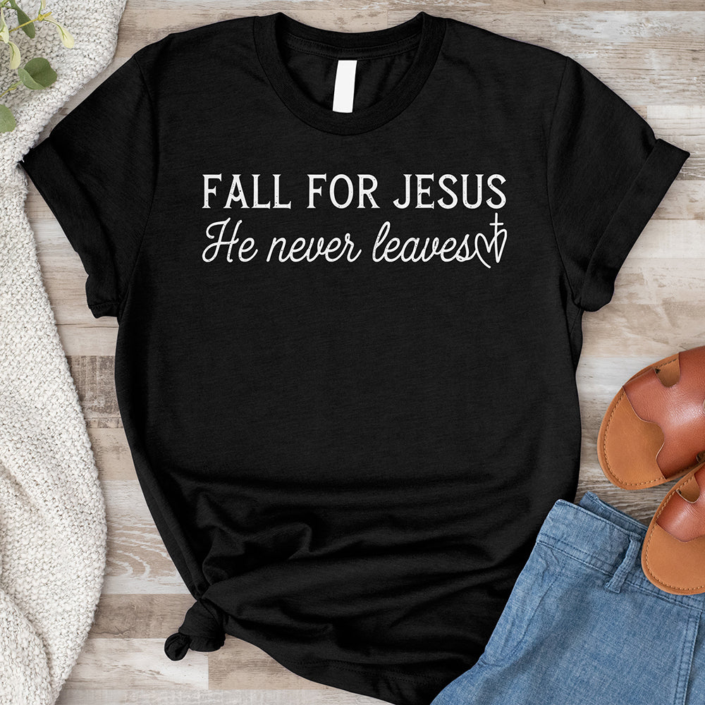 Fall for Jesus Tee - Cursive