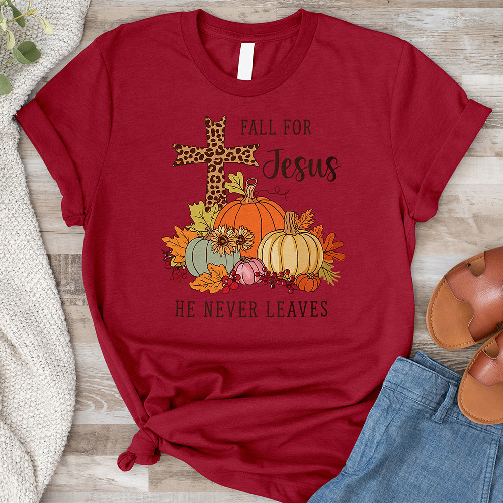 Fall for Jesus Tee - Cross