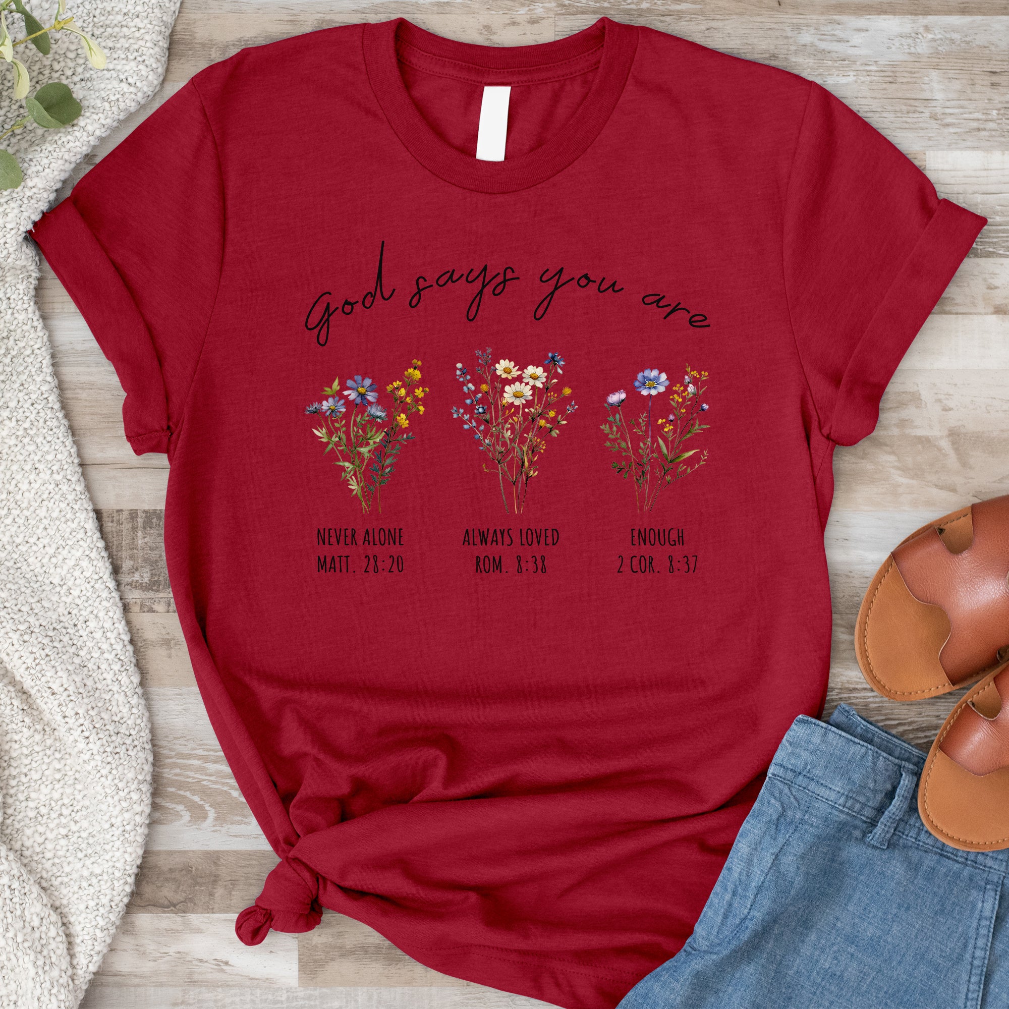 God Says You Are Tee - Heather Indigo