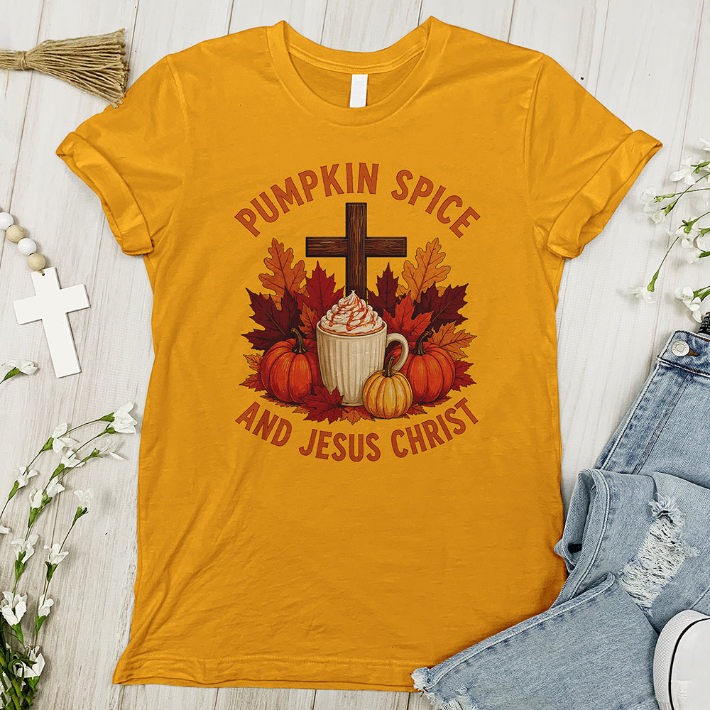 Pumpkin Spice and Jesus Christ Tee