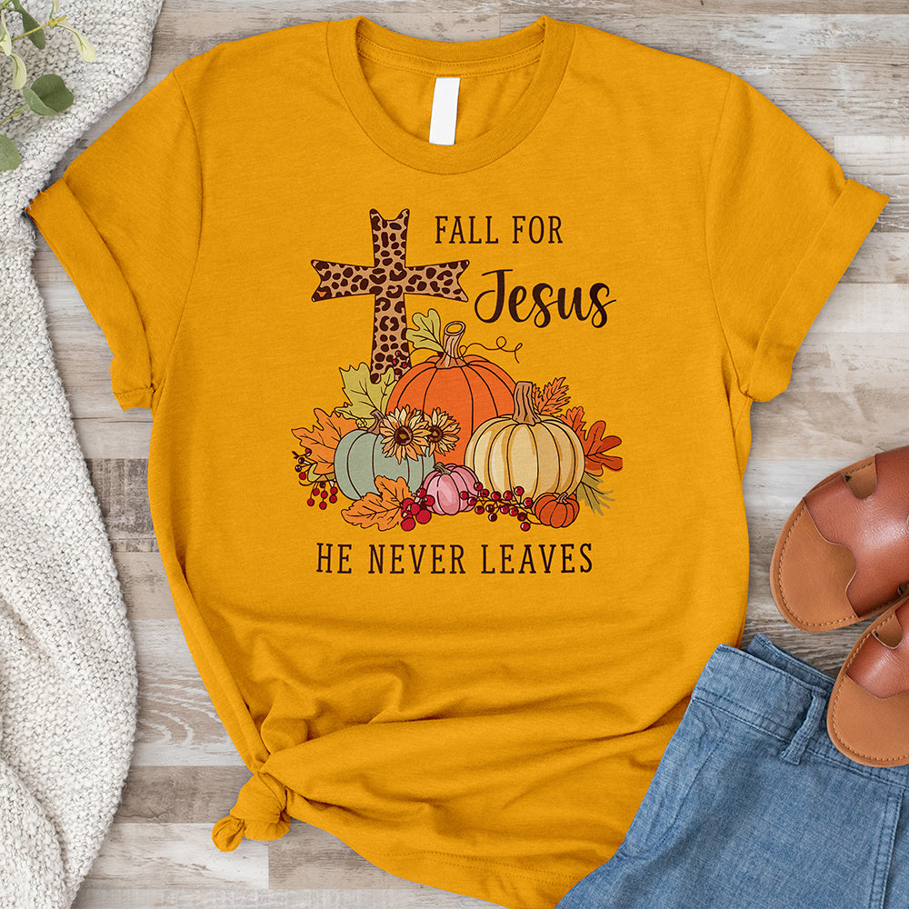 Fall for Jesus Tee - Cross