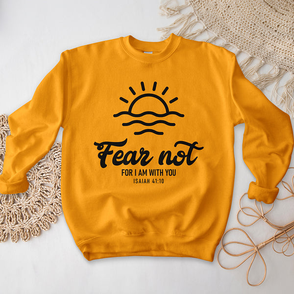 Fear Not, For I Am With You Crewneck - Horizon