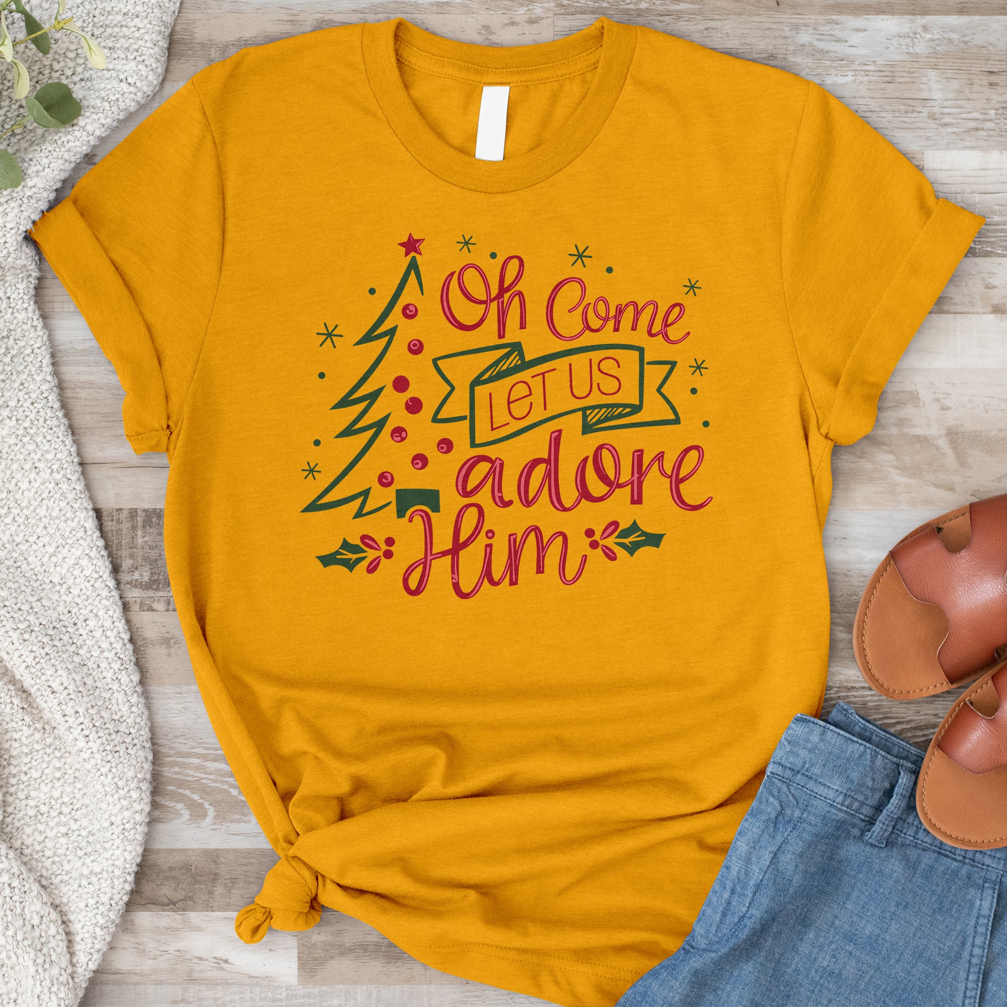 O Come Let Us Adore Him Tee