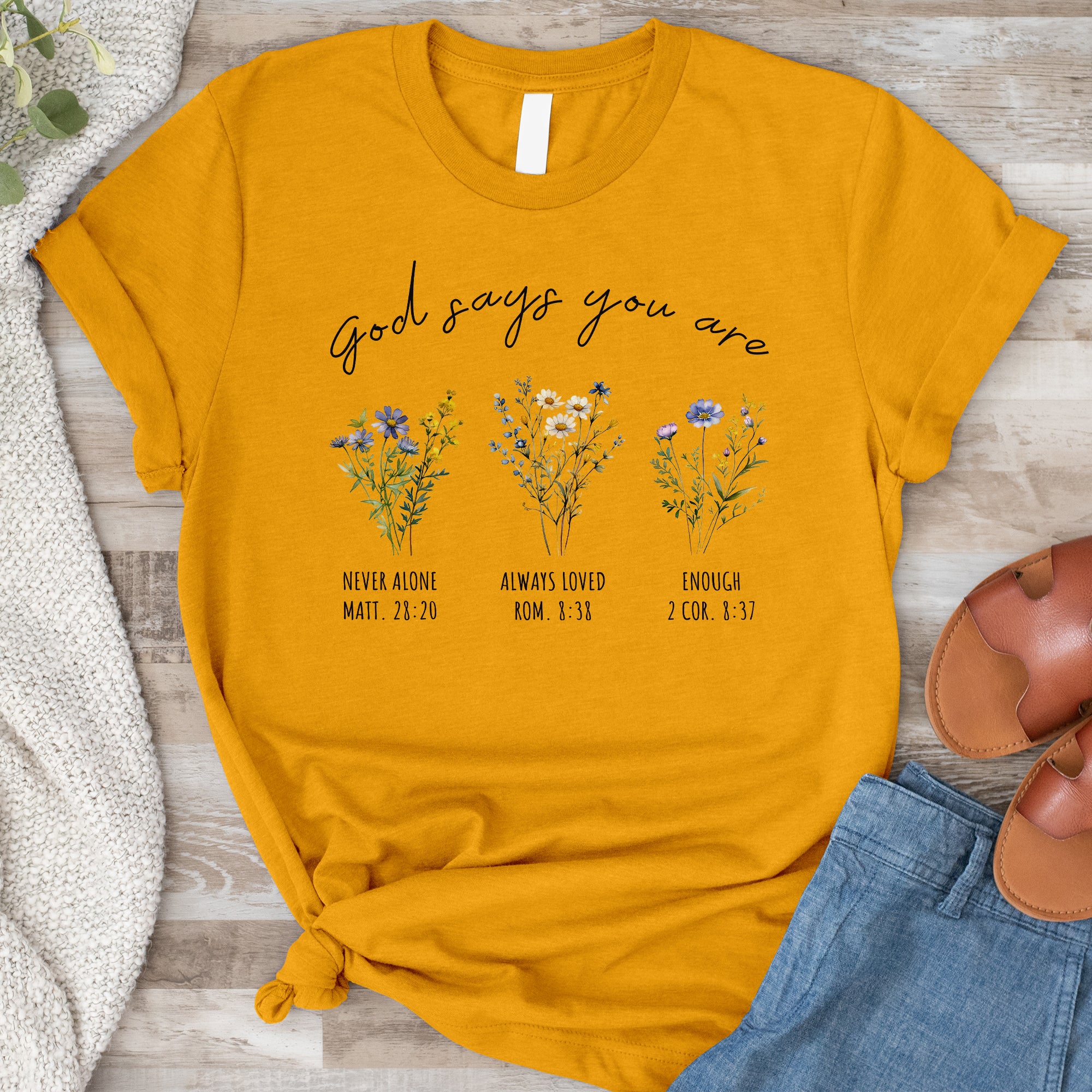 God Says You Are Tee - Heather Indigo