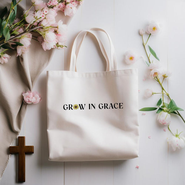 Grow In Grace Tote Bag