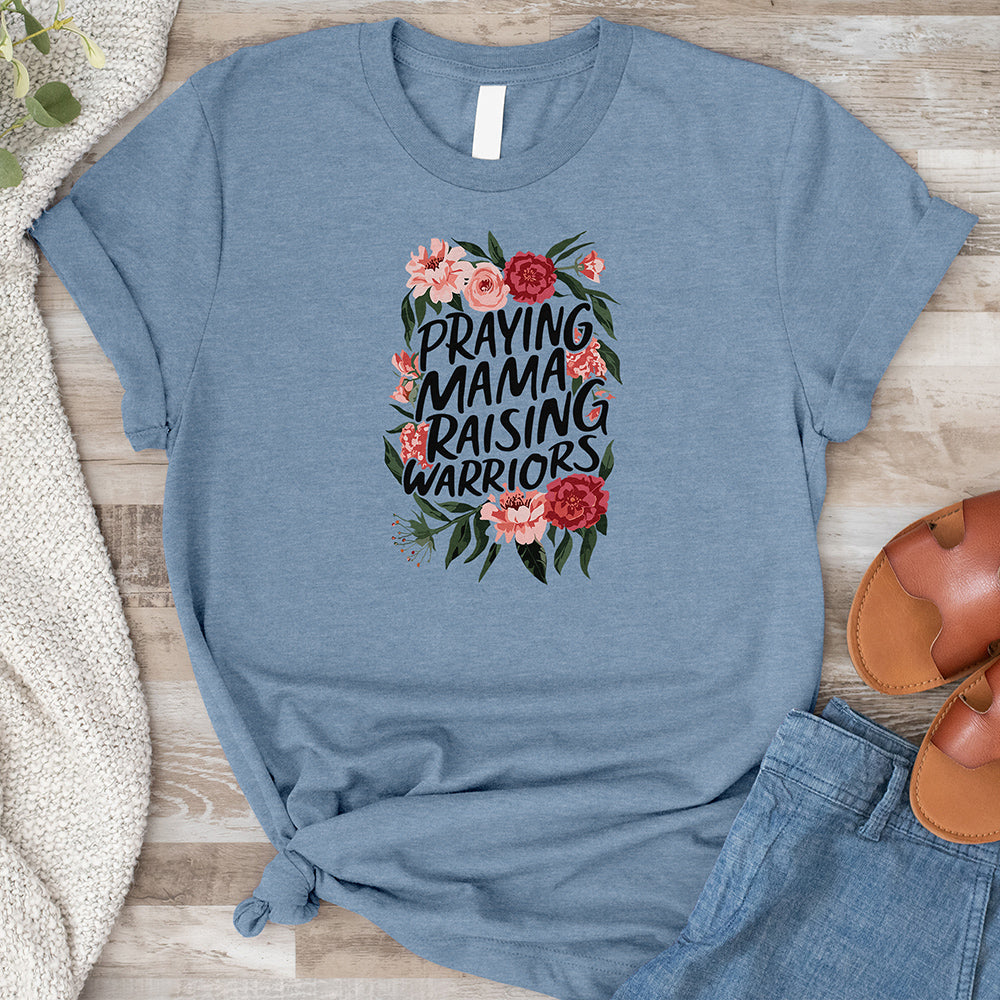 Christian Mama Raising Warriors Tee
