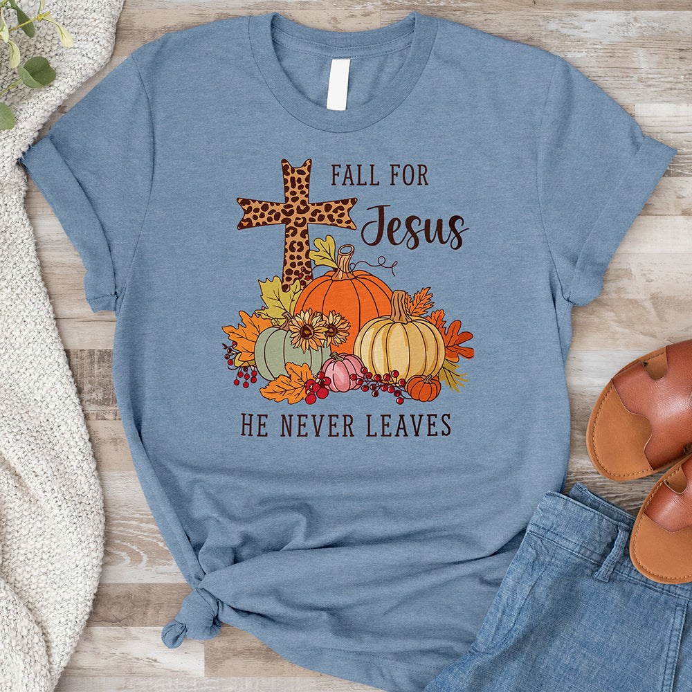 Fall for Jesus Tee - Cross