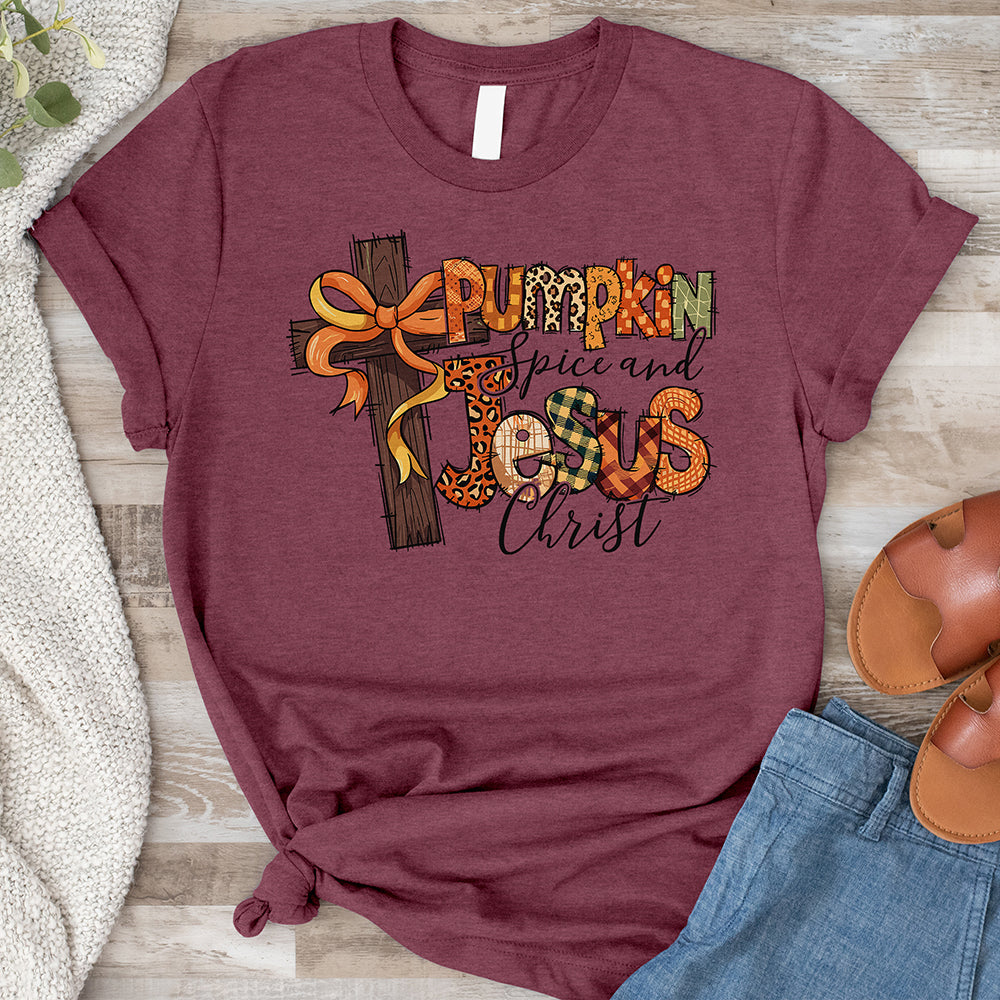 Pumpkin Spice and Jesus Christ Tee