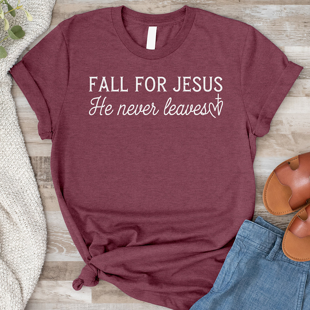 Fall for Jesus Tee - Cursive