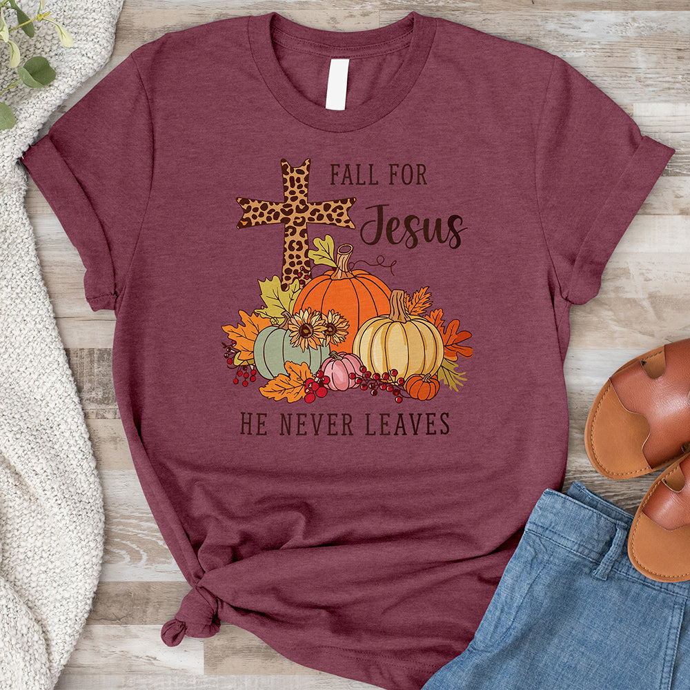 Fall for Jesus Tee - Cross