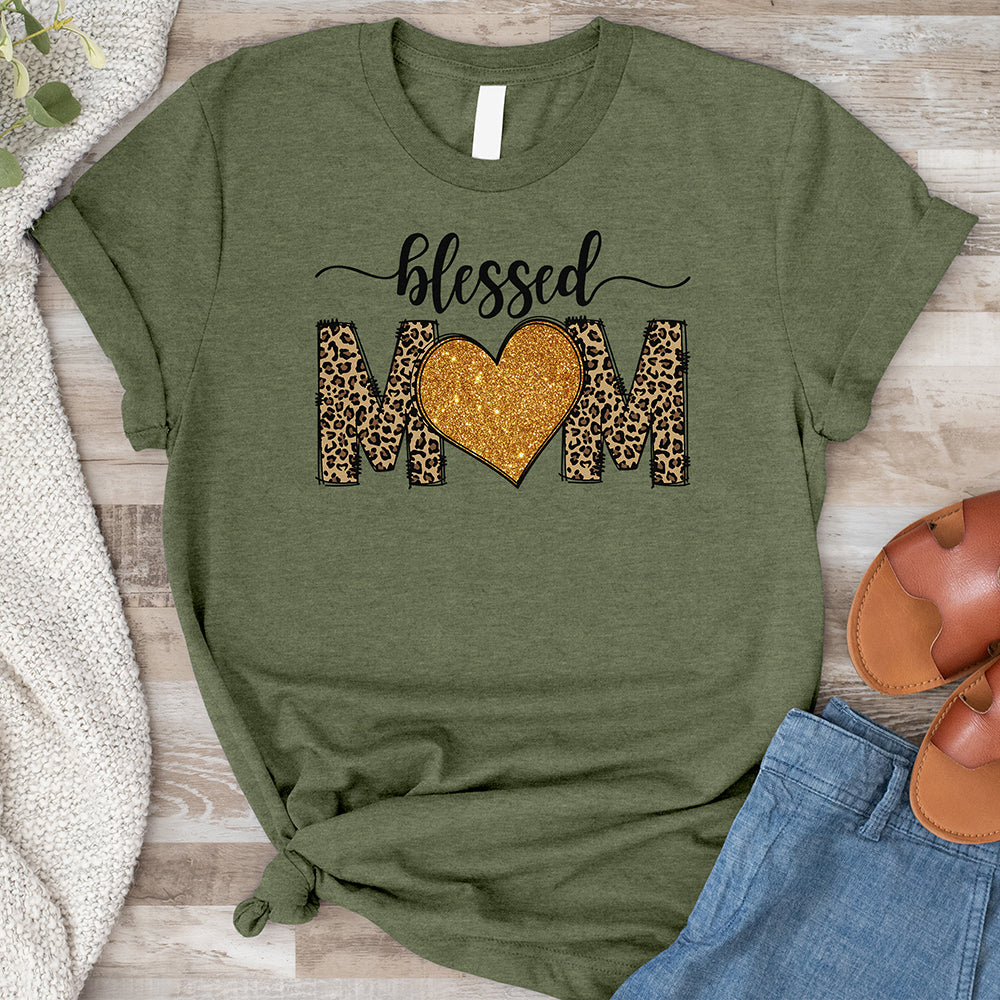 Blessed Mom with Heart Tee