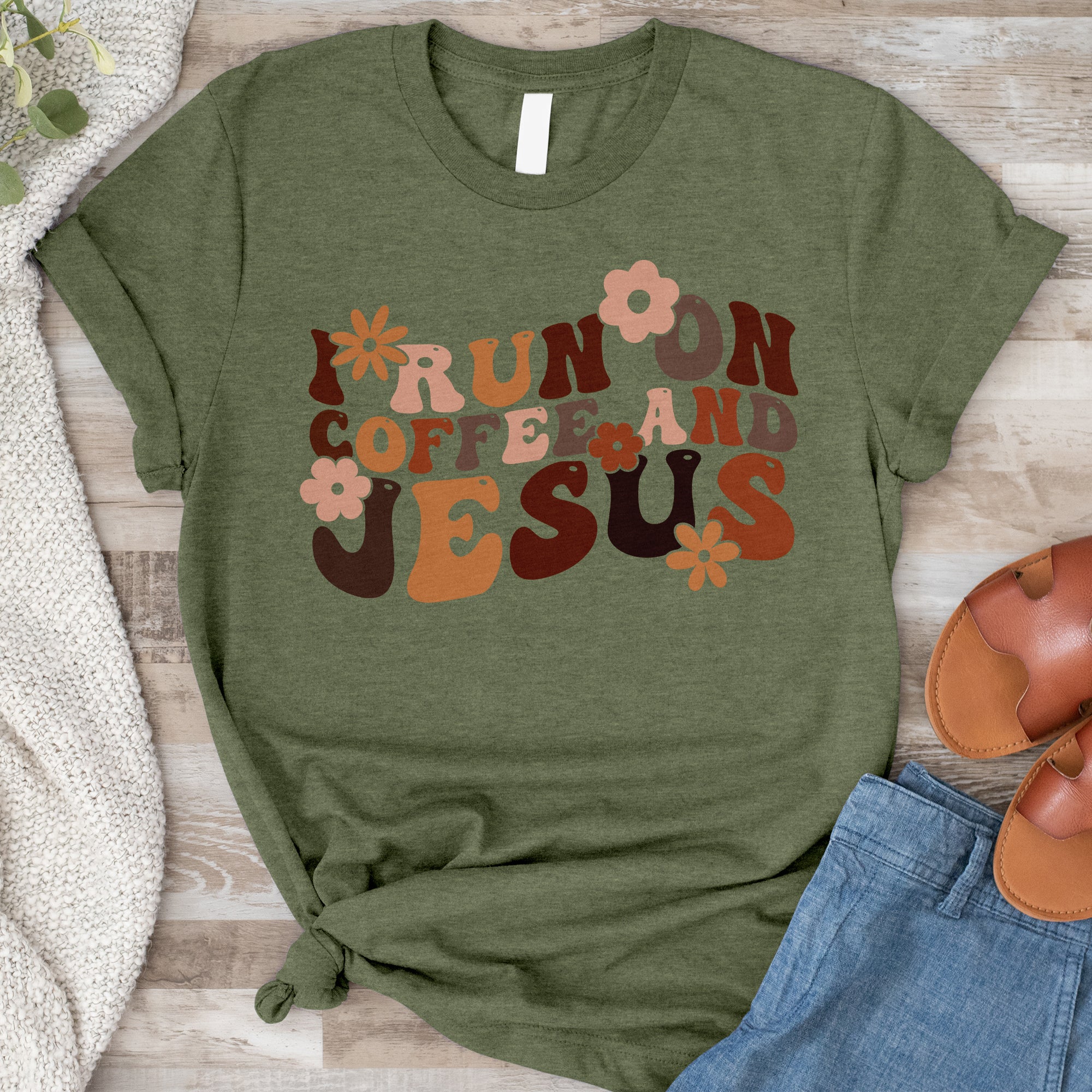 I run on Coffee and Jesus Tee
