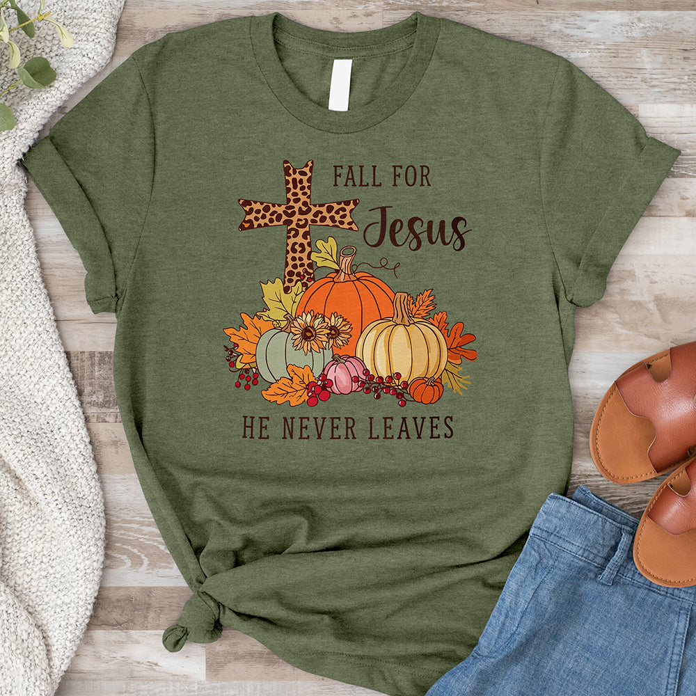 Fall for Jesus Tee - Cross