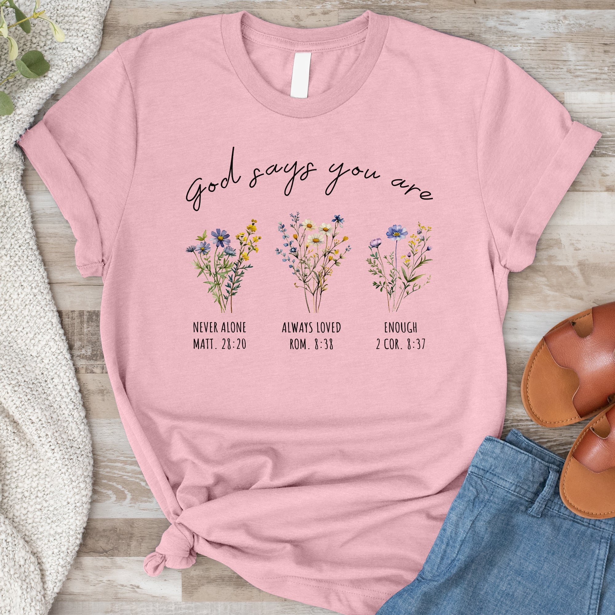 God Says You Are Tee - Heather Indigo