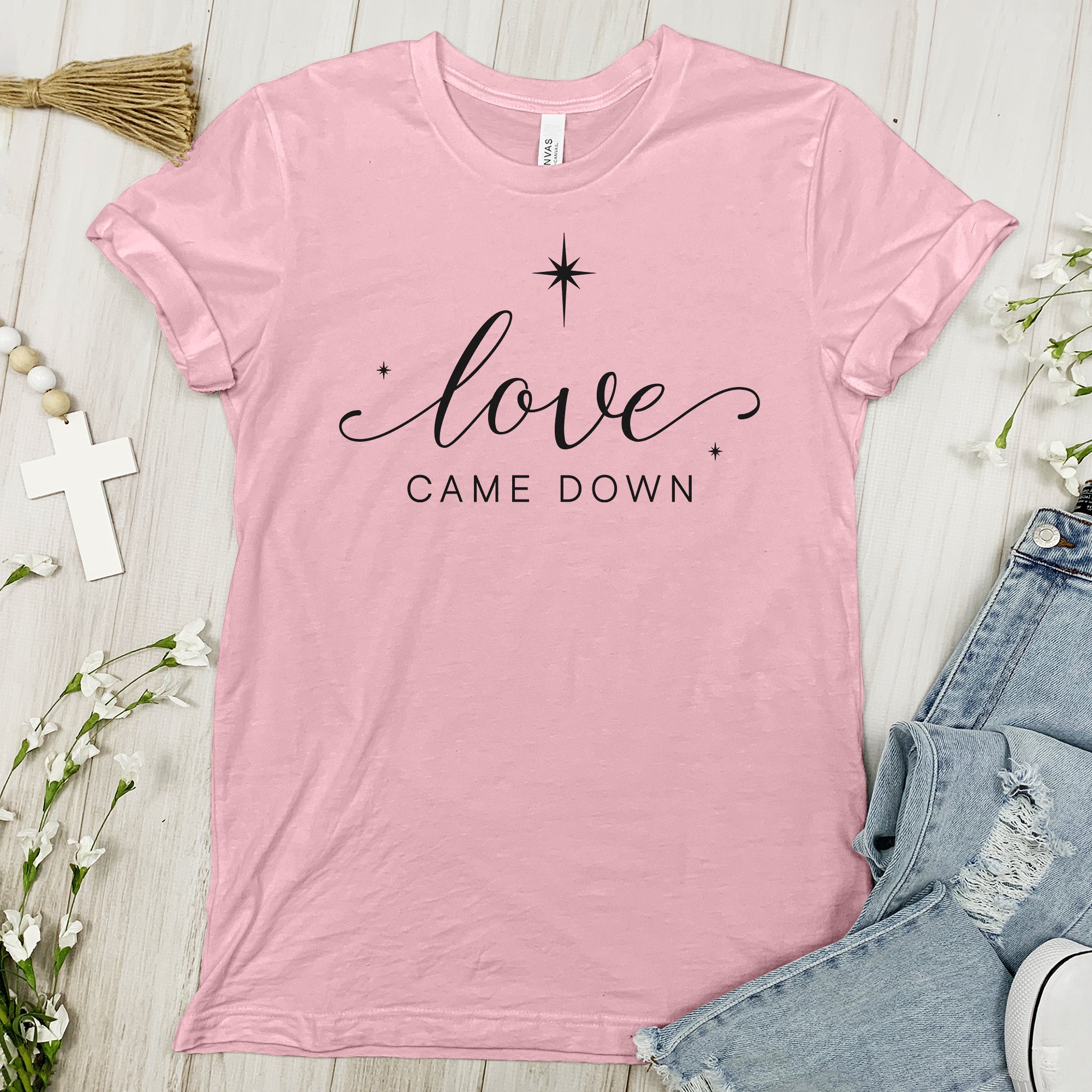 Love Came Down Tee - Cursive