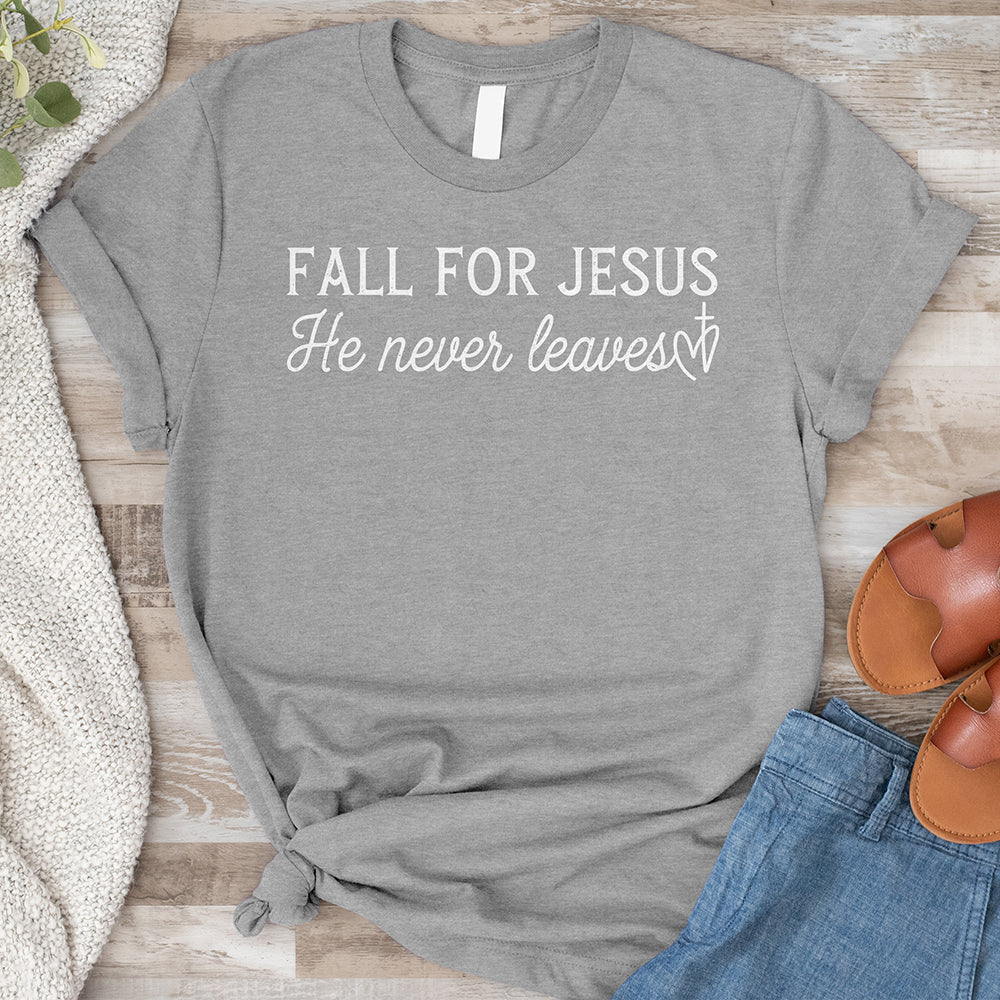 Fall for Jesus Tee - Cursive