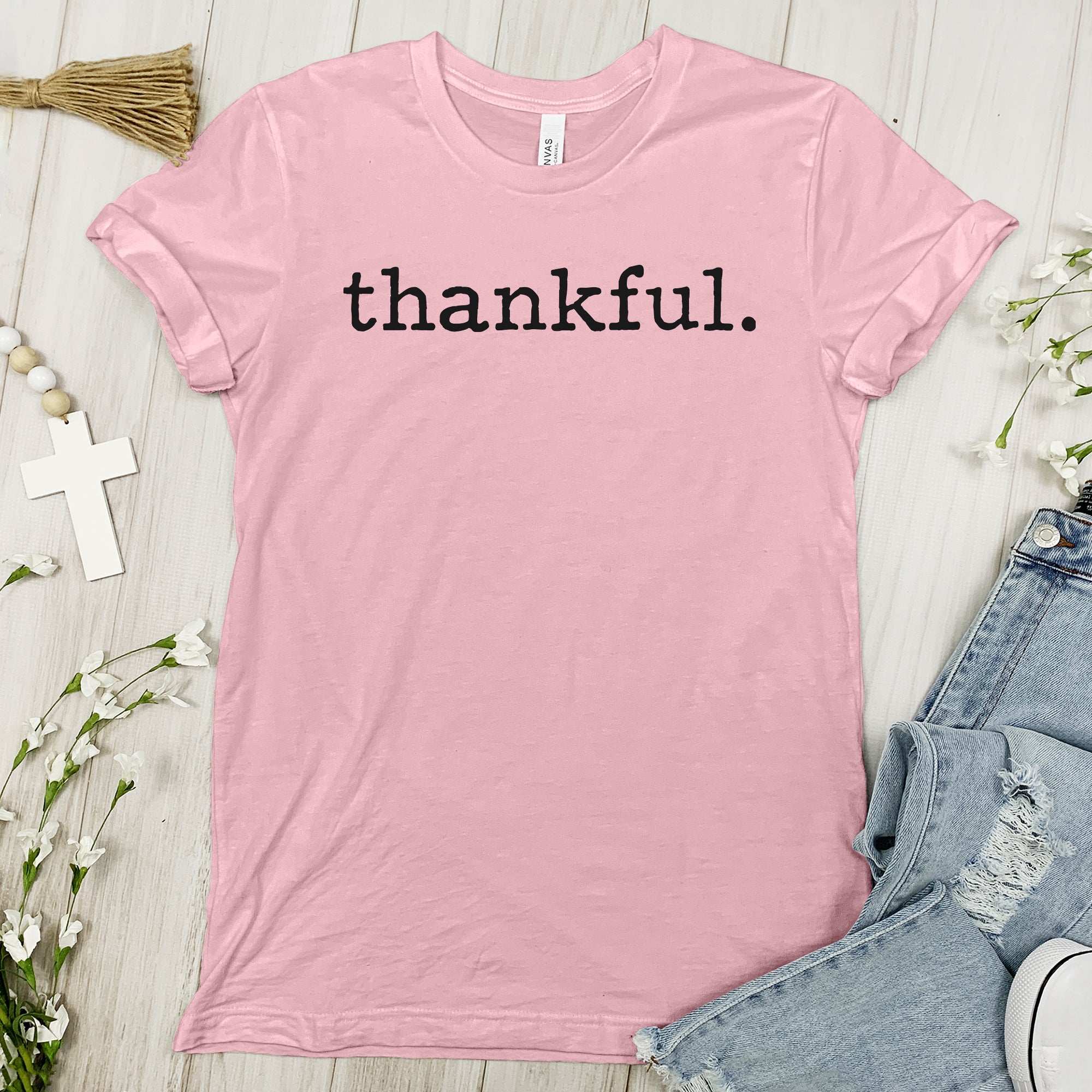 Thankful Tee - Typewritten