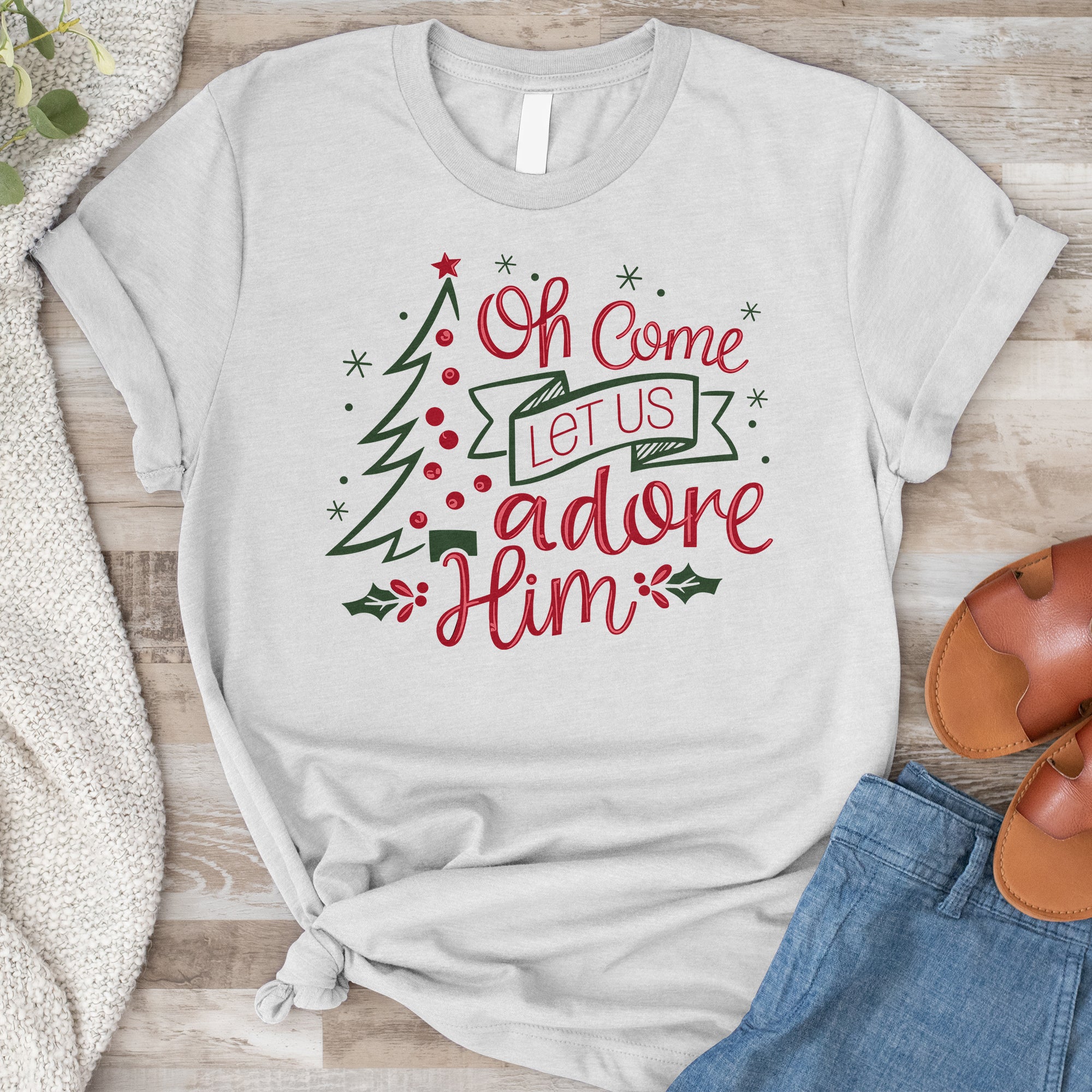 O Come Let Us Adore Him Tee