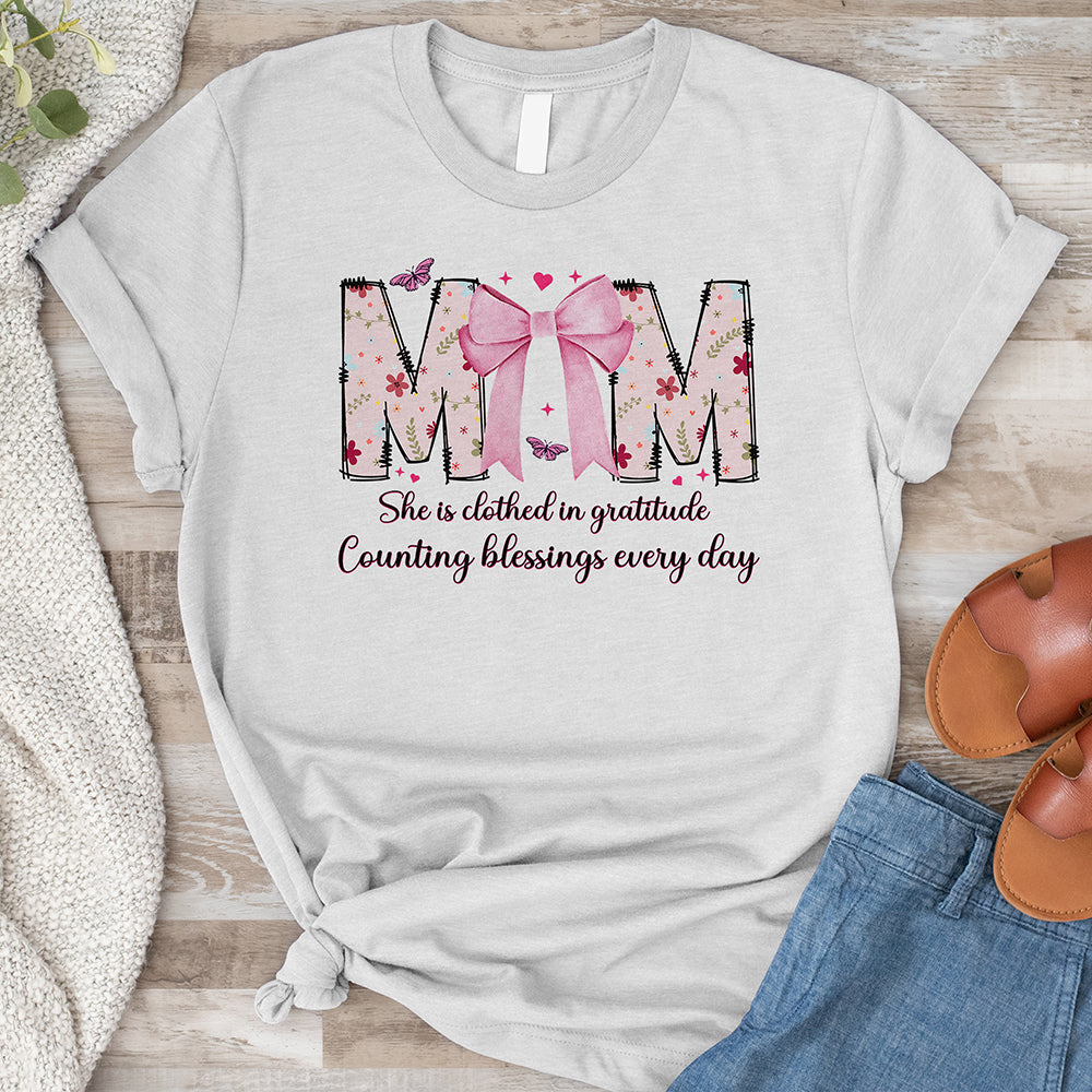 She Is Mom Tee - Counting Blessings
