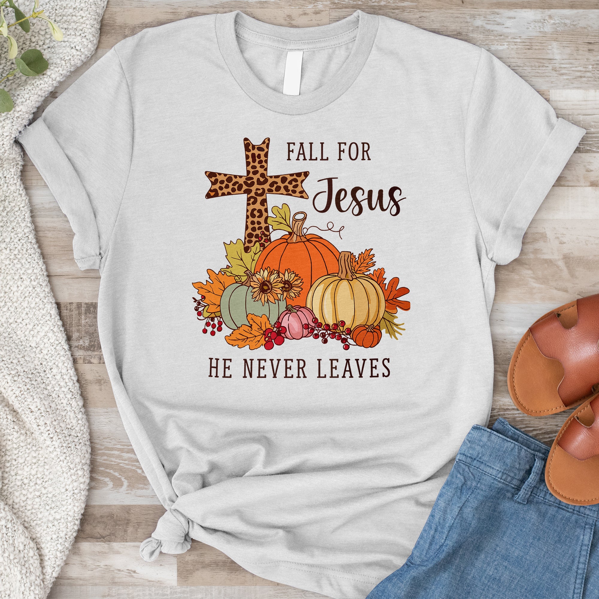 Fall for Jesus Tee - Cross