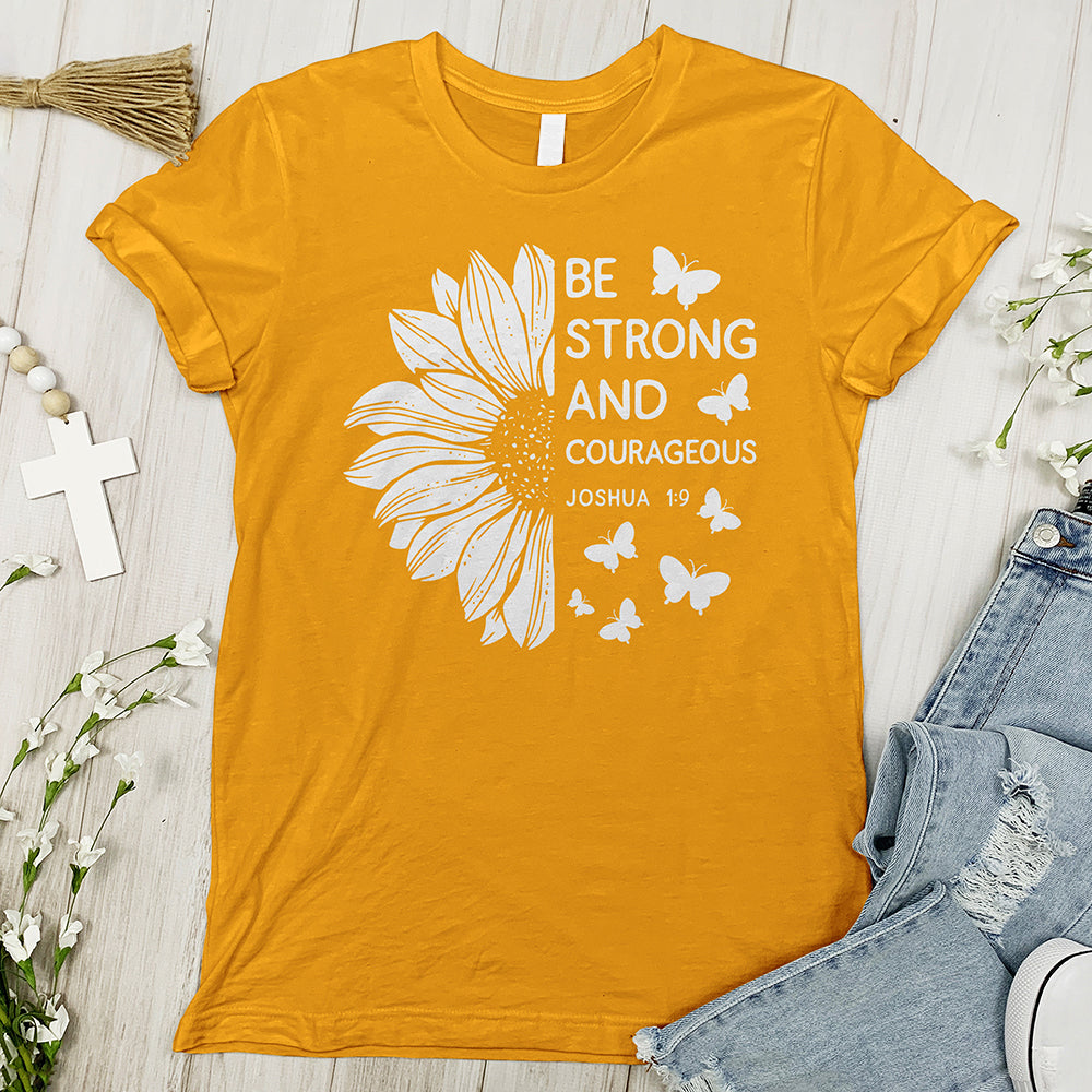 Be Strong and Courageous Joshua Tee - Gold