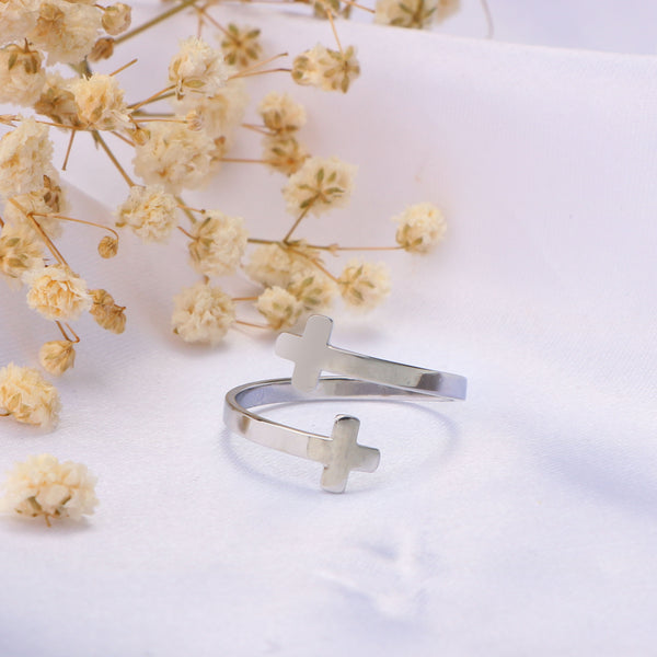 Faith Wrapped Cross Ring
