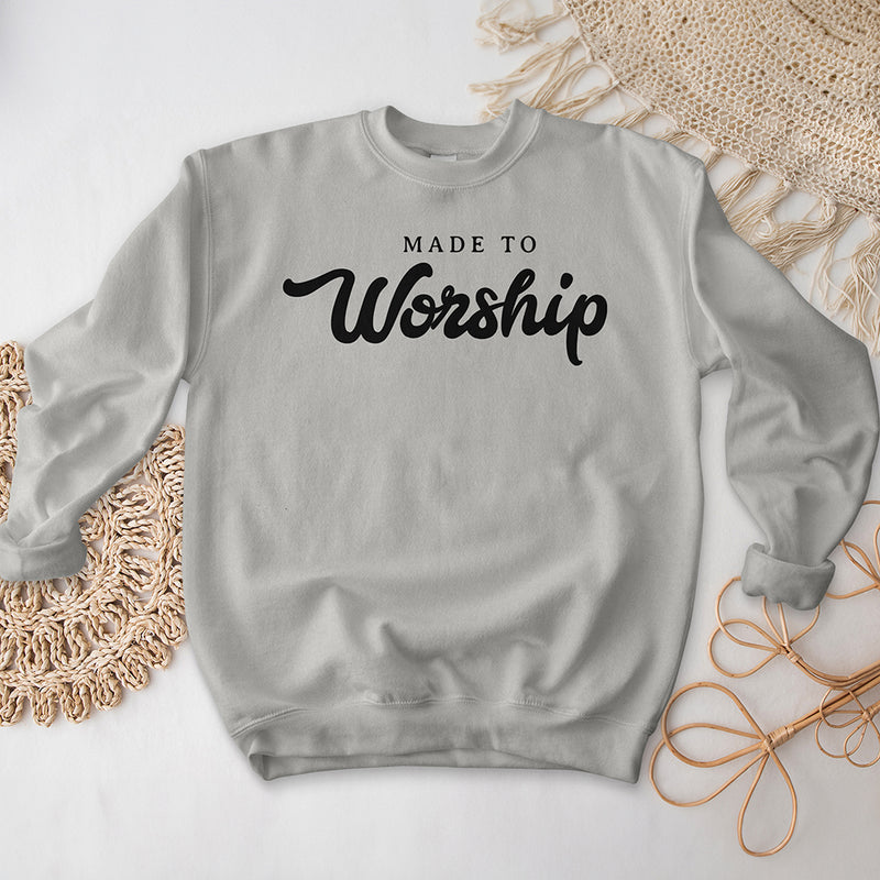 Made to Worship Crewneck - Cursive