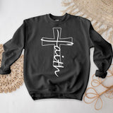 Jesus Cross White Crewneck