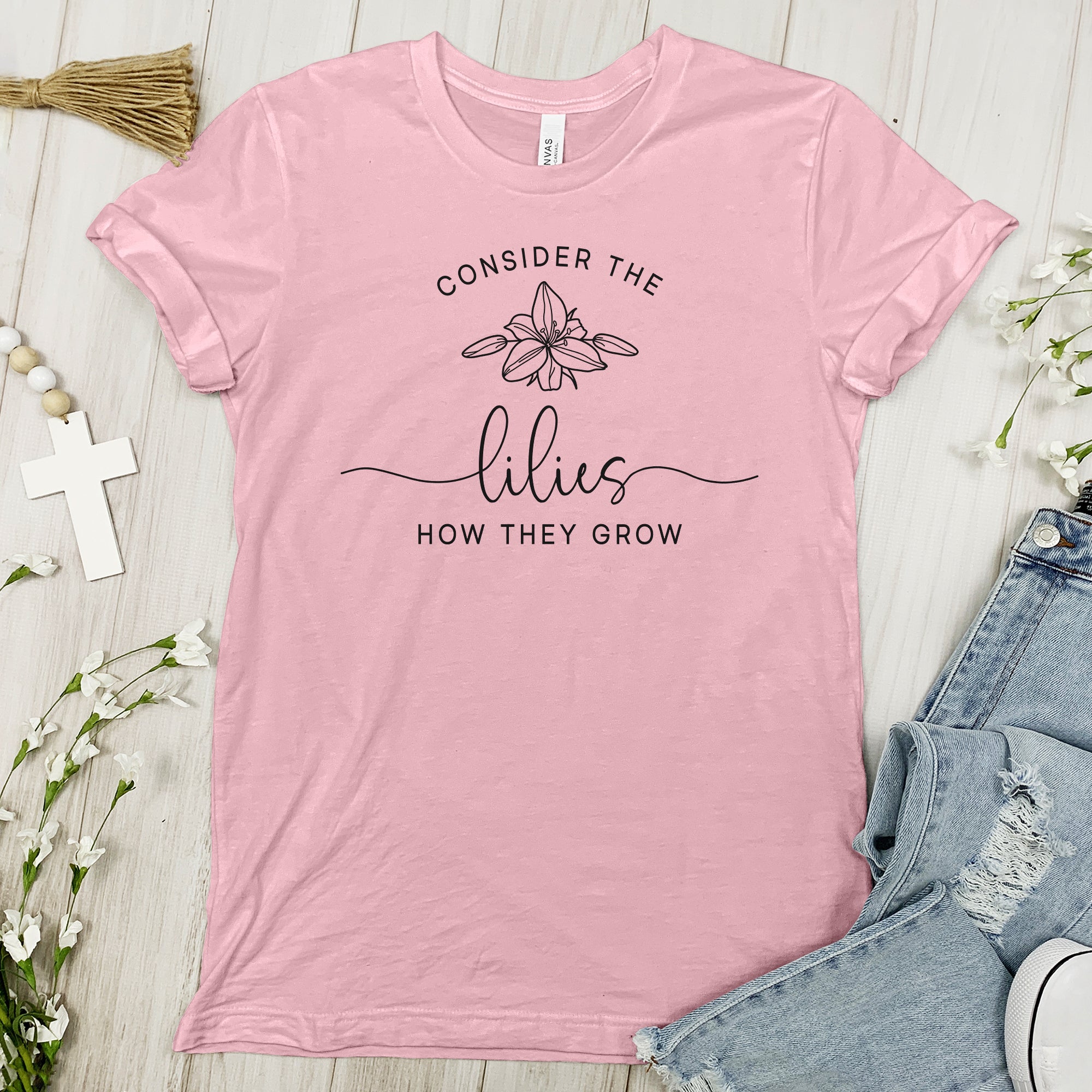 Consider The Lilies Tee - Single Flower