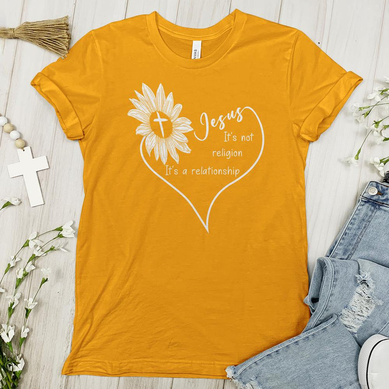 Jesus Its Not Religion Tee - Faith Tee