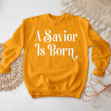 A Savior Is Born Crewneck - Starry Night