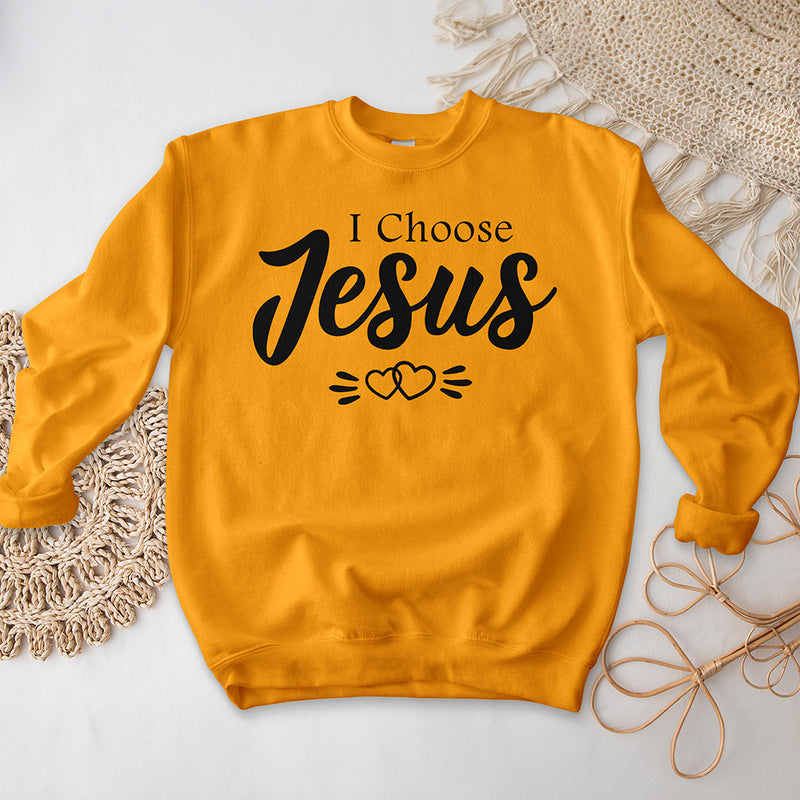 I Choose Jesus Crewneck - Hearts