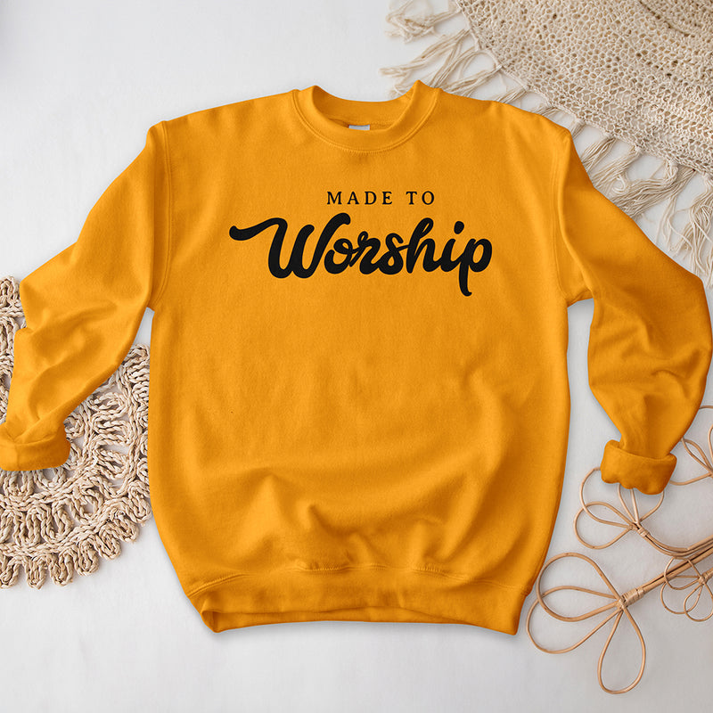 Made to Worship Crewneck - Cursive