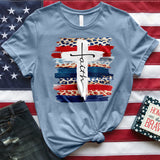 Patriotic Faith Cross Tee