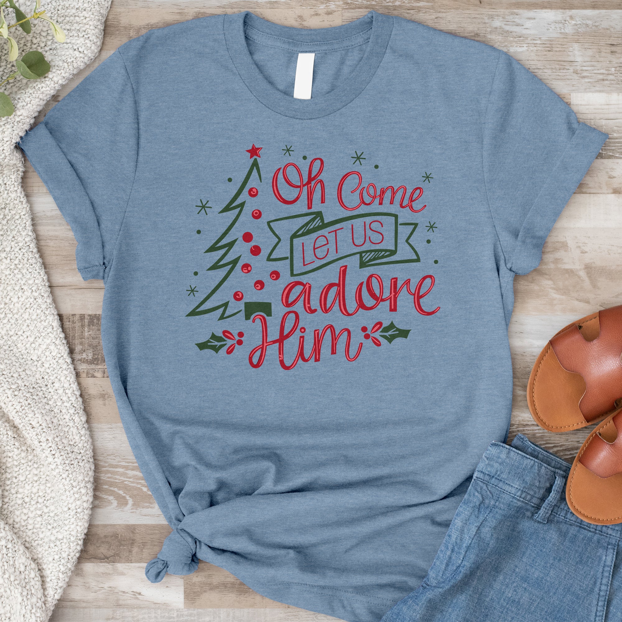 O Come Let Us Adore Him Tee