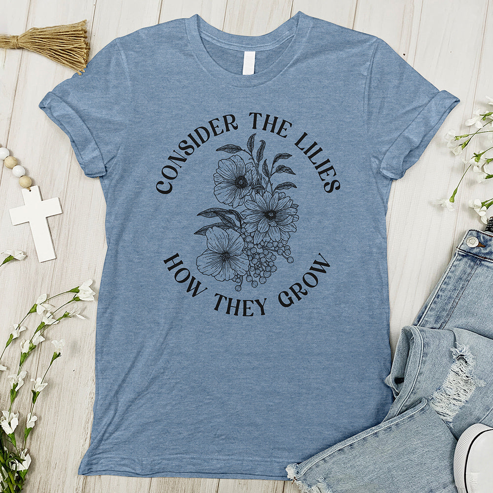 Consider The Lilies Tee - Bouquet