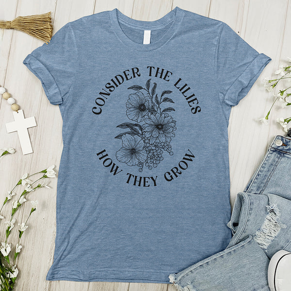 Consider The Lilies Tee - Bouquet