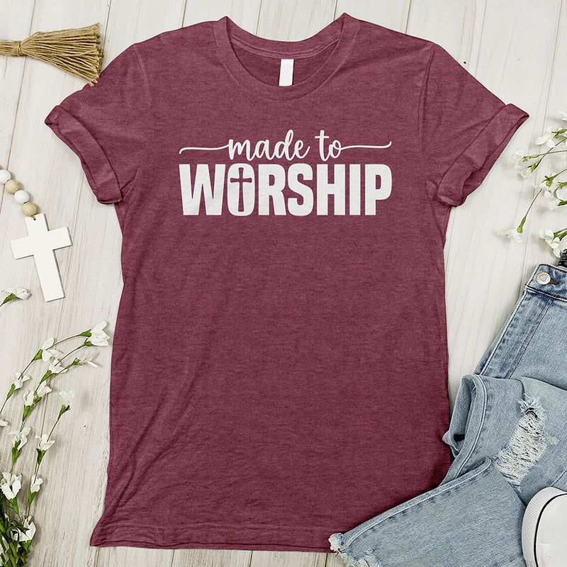 Made To Worship Tee - Cross