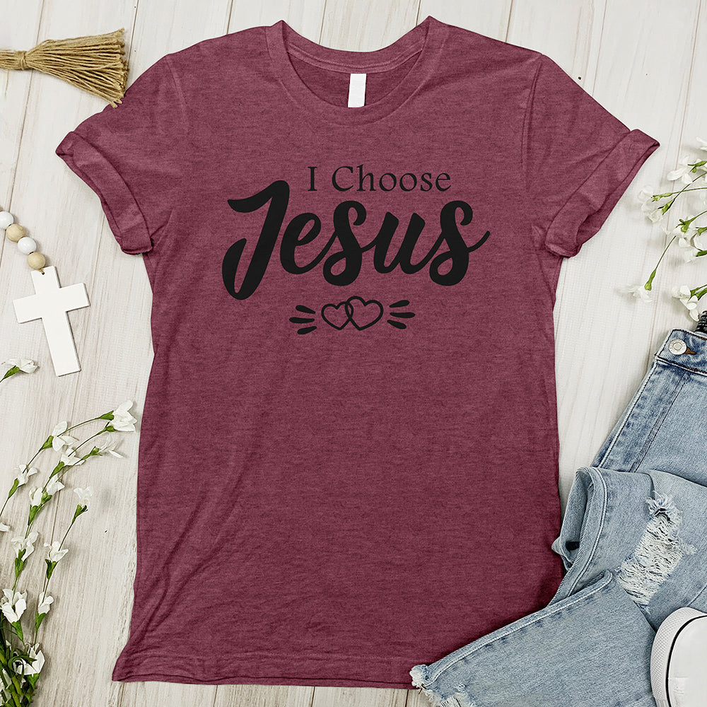 I Choose Jesus Tee - Hearts