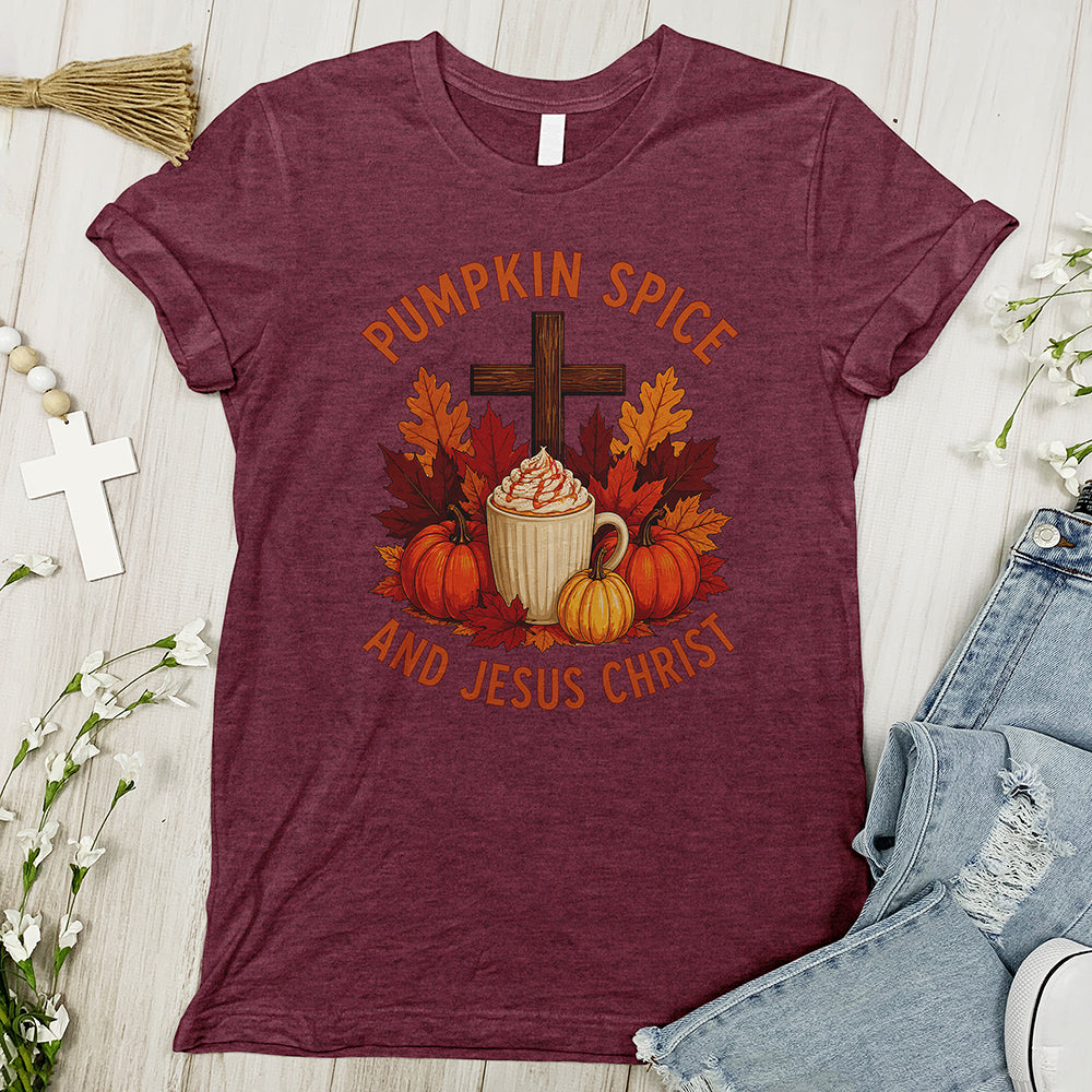 Pumpkin Spice and Jesus Christ Tee