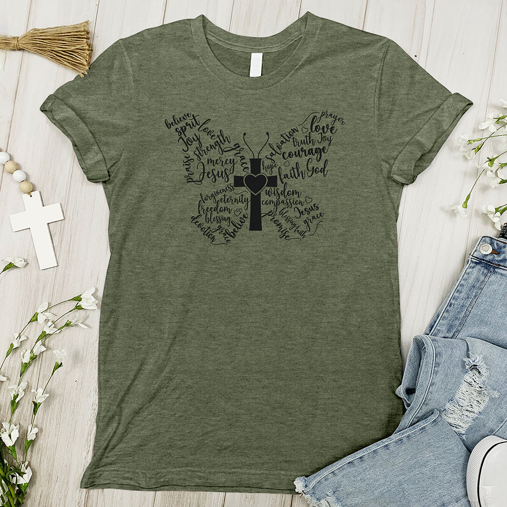 Butterfly Cross Tee
