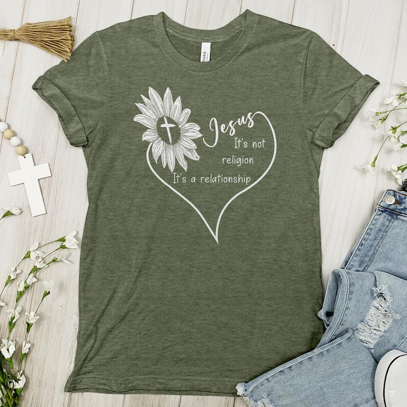 Jesus Its Not Religion Tee - Faith Tee