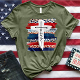 Patriotic Faith Cross Tee