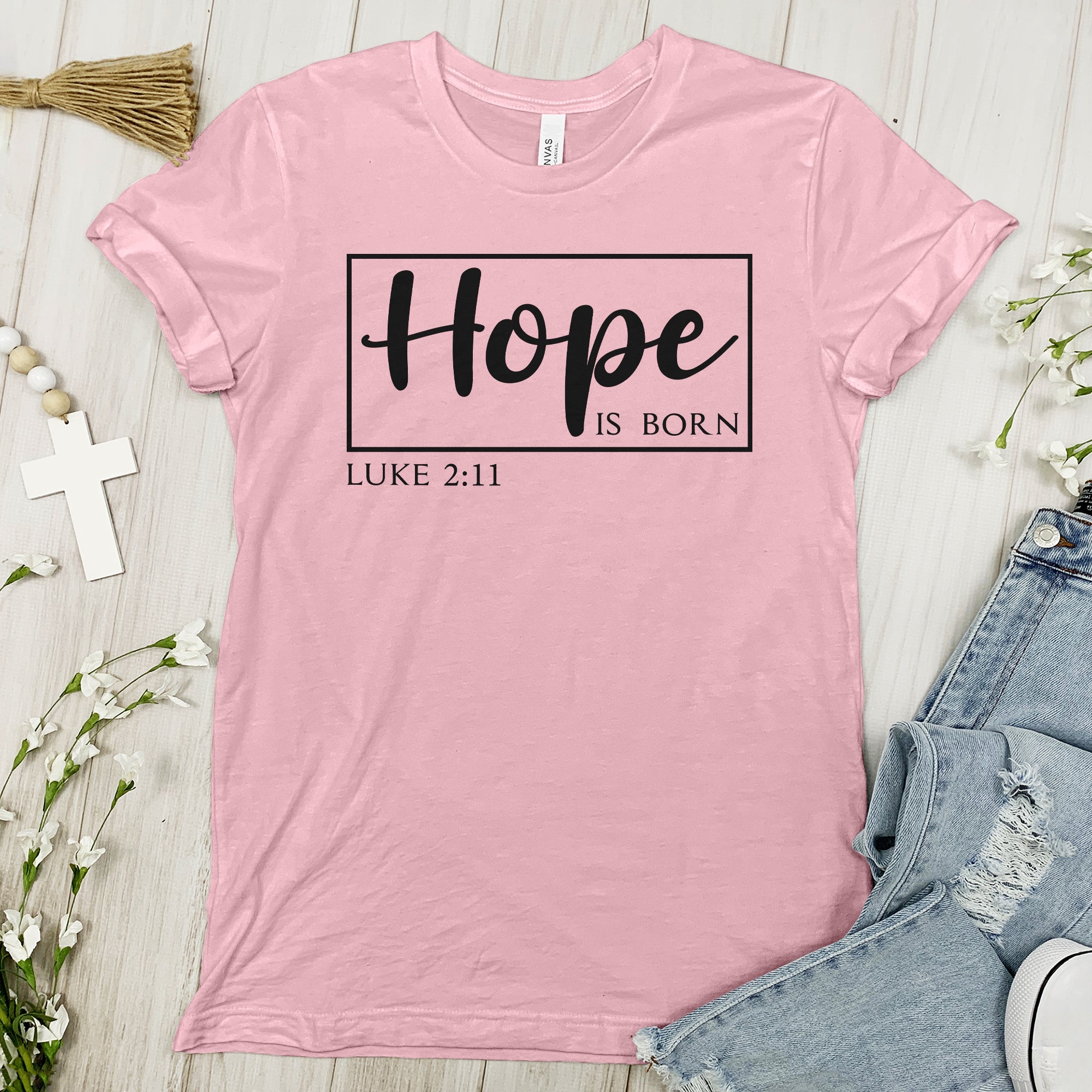 Hope Is Born Tee - Luke 2:11