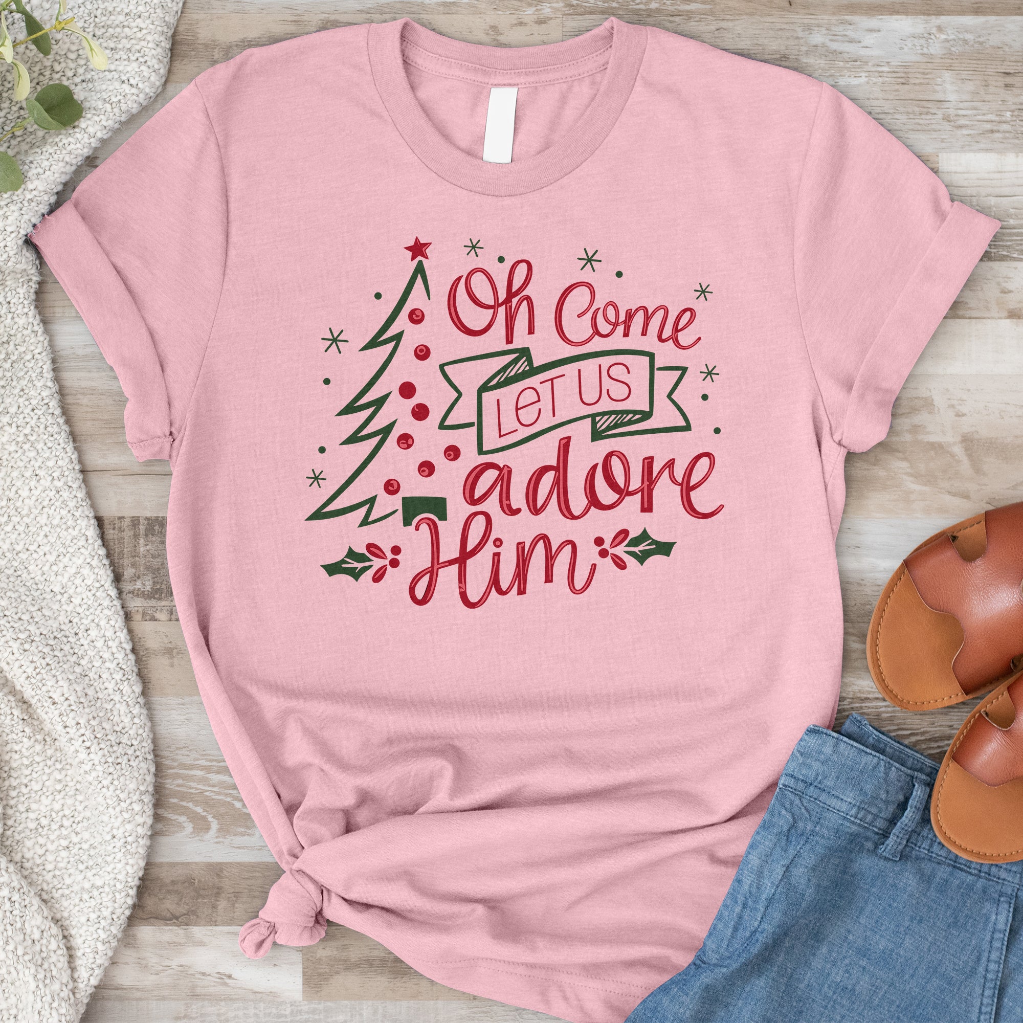 O Come Let Us Adore Him Tee
