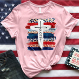 Patriotic Faith Cross Tee