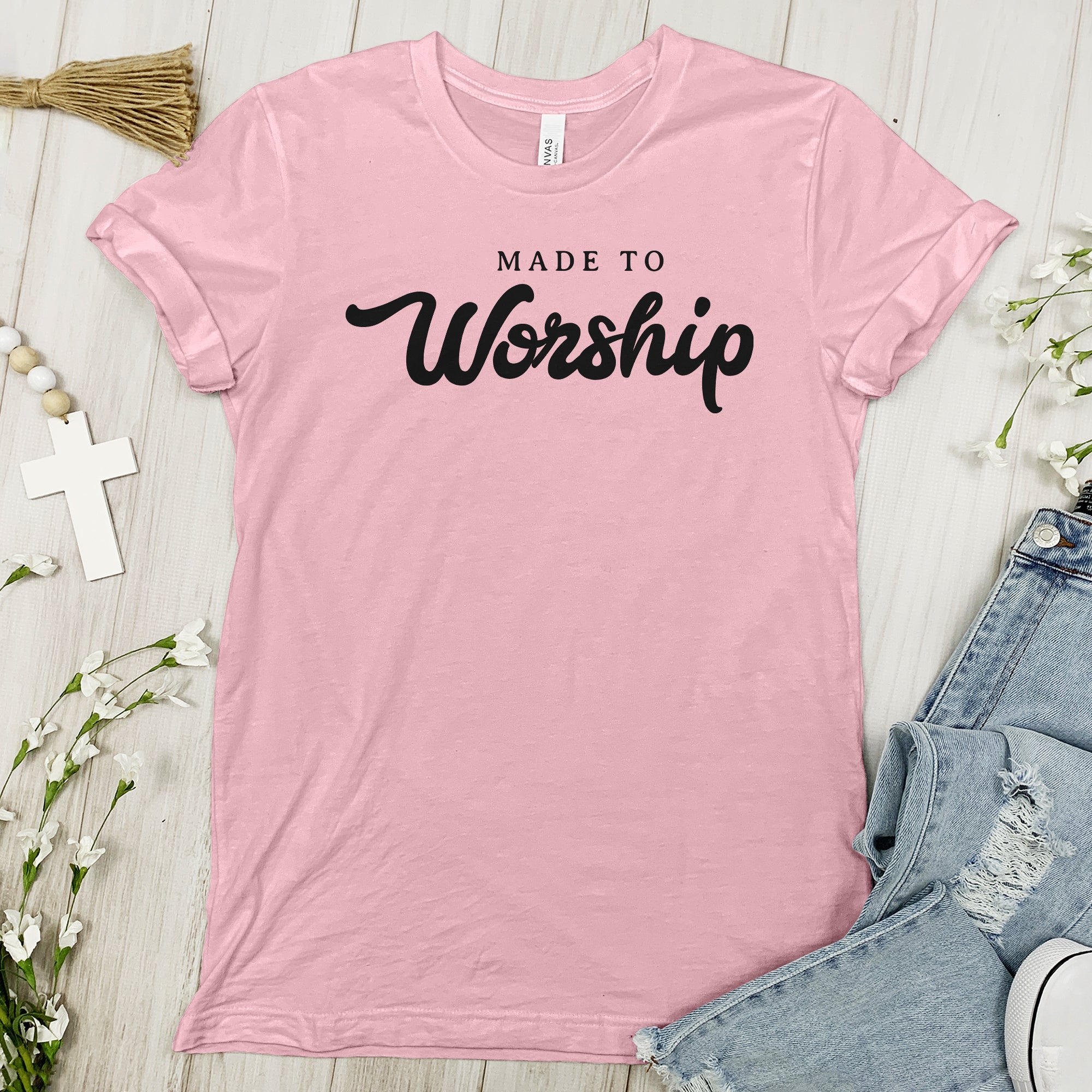 Made to Worship Tee - Cursive